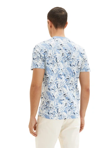 Tom Tailor Herren T-Shirt ALLOVER PRINTED - Regular Fit