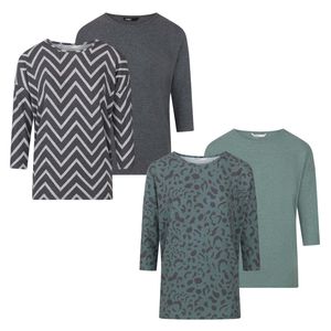 Damen Top ONLGLAMOUR Regular Fit 3/4 Ärmel 4er Pack