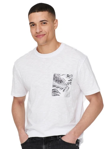 Only & Sons Herren Rundhals T-Shirt ONSPERRY LIFE - Regular Fit
