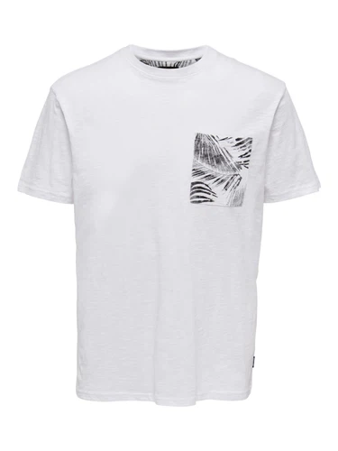 Only & Sons Herren Rundhals T-Shirt ONSPERRY LIFE - Regular Fit