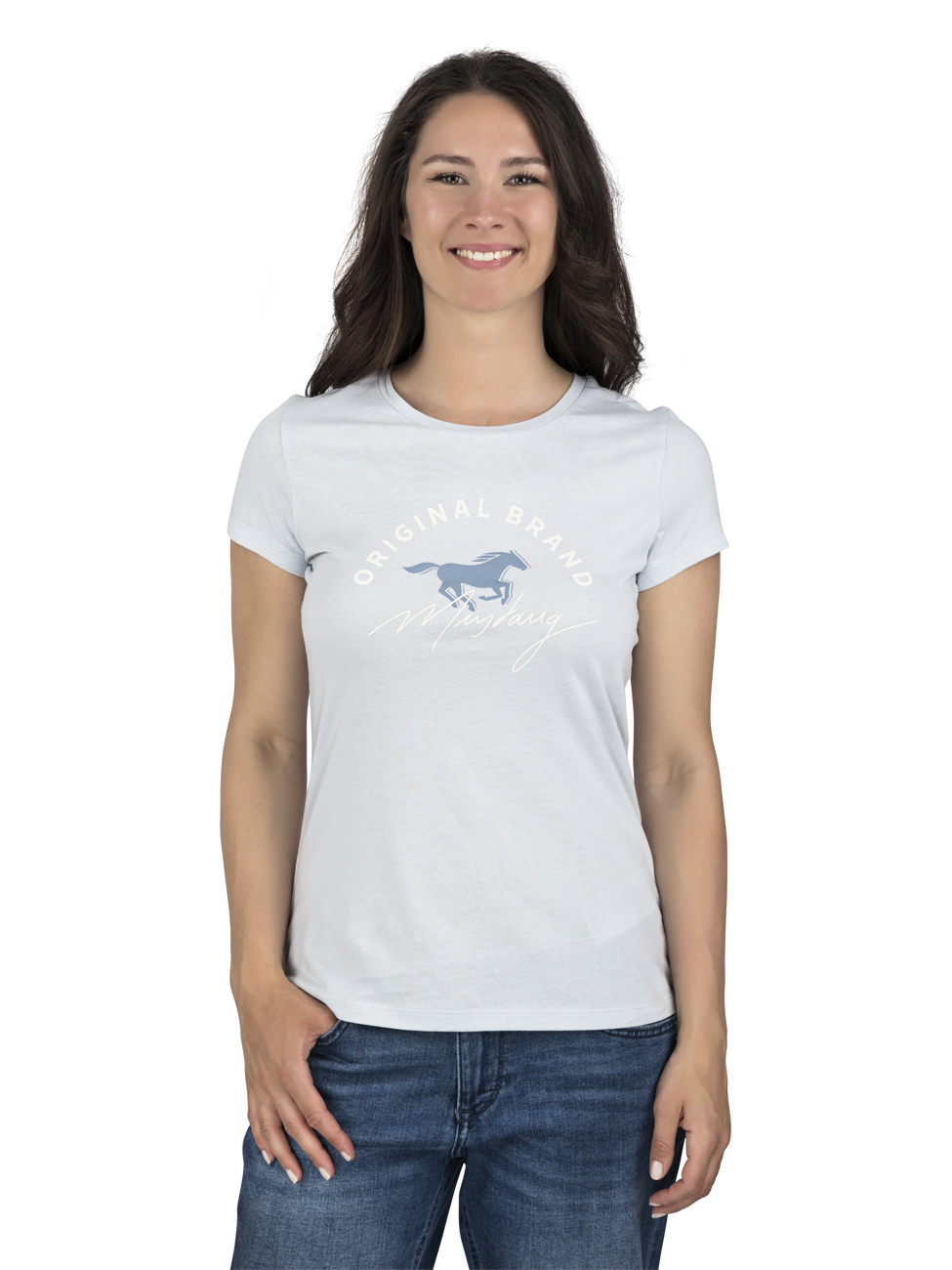 Mustang Damen T-Shirt Slim Fit S M L XL XXL