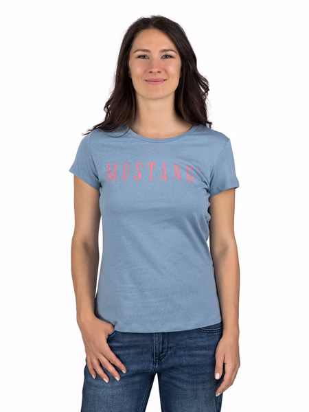 Mustang Damen T-Shirt Slim Fit S M L XL XXL Mustang Damen T-Shirt Slim Fit S M L XL XXL
