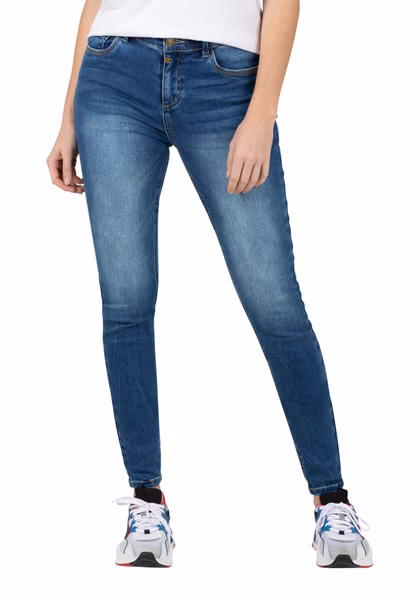 TIMEZONE Damen Jeans TIGHT ALEENATZ WOMANSHAPE  - Tight Fit - Blau - Glow Blue Wash TIMEZONE Damen Jeans TIGHT ALEENATZ WOMANSHAPE  - Tight Fit - Blau - Glow Blue Wash