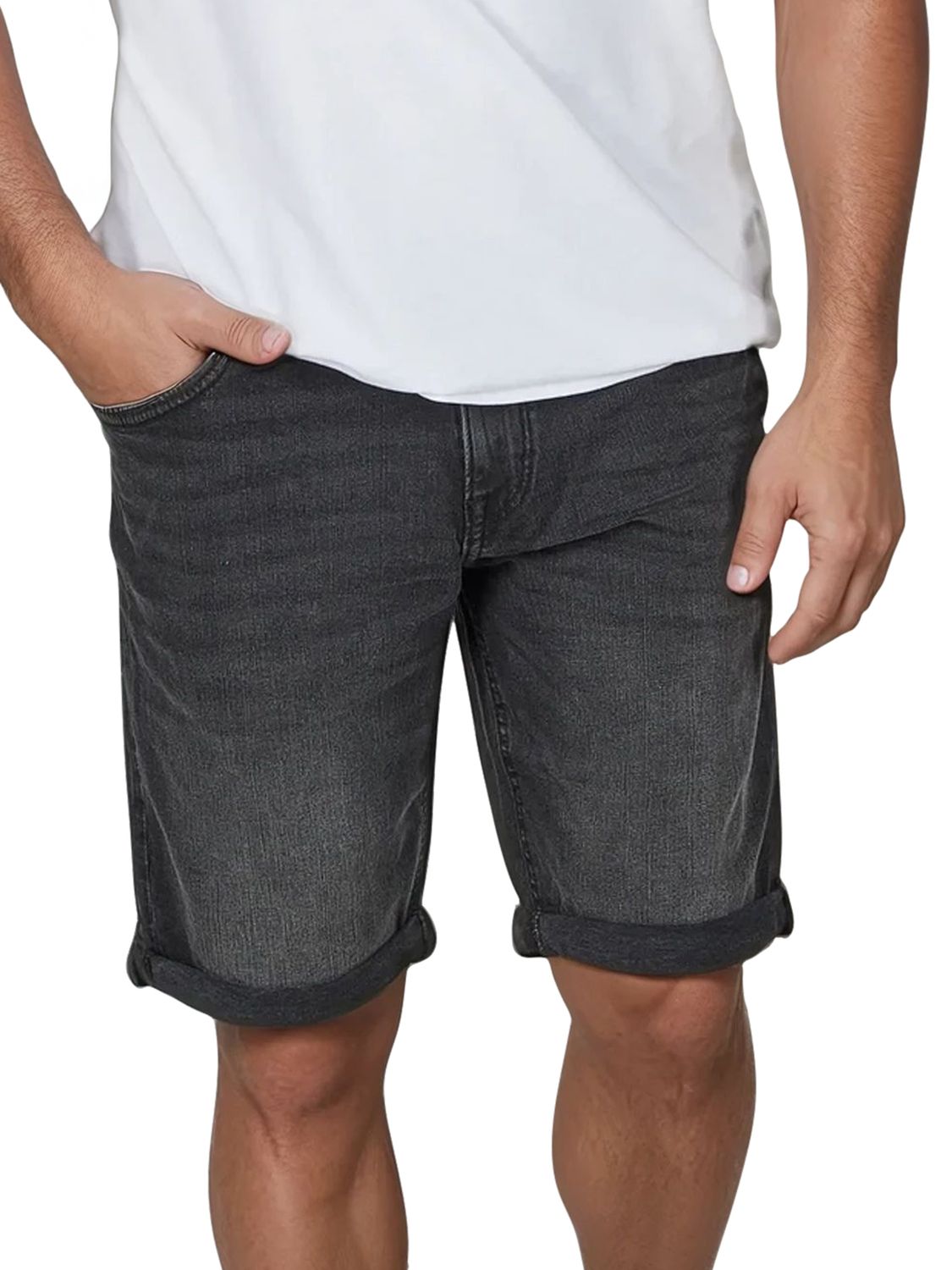Tom Tailor Jeans Shorts Herren Stretch Kurz Regular Slim Fit Josh günstig online kaufen