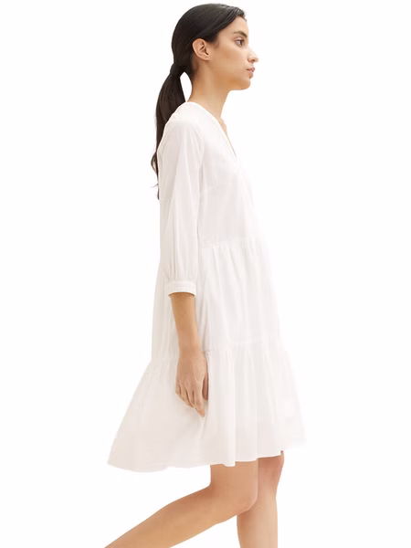 Tom Tailor Kleid SOLID SEERSUCKER - Regular Fit Tom Tailor Kleid SOLID SEERSUCKER - Regular Fit