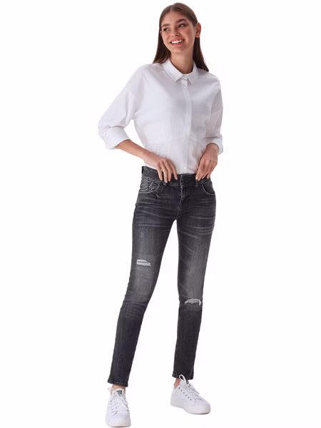LTB Damen Jeans MOLLY M Super Slim Fit - Grau - Sienne Wash LTB Damen Jeans MOLLY M Super Slim Fit - Grau - Sienne Wash
