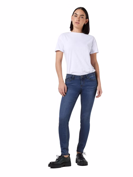 Noisy May Damen Jeans  NMBILLIE VI021MB Skinny Fit Blau -Medium Blue Denim Noisy May Damen Jeans  NMBILLIE VI021MB Skinny Fit Blau -Medium Blue Denim