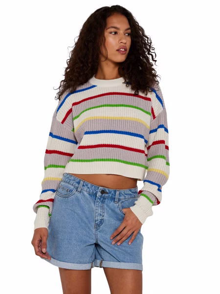 Noisy May Damen Jeans Short NMSMILEY - Relaxed Fit - Blau - Light Blue Denim Noisy May Damen Jeans Short NMSMILEY - Relaxed Fit - Blau - Light Blue Denim