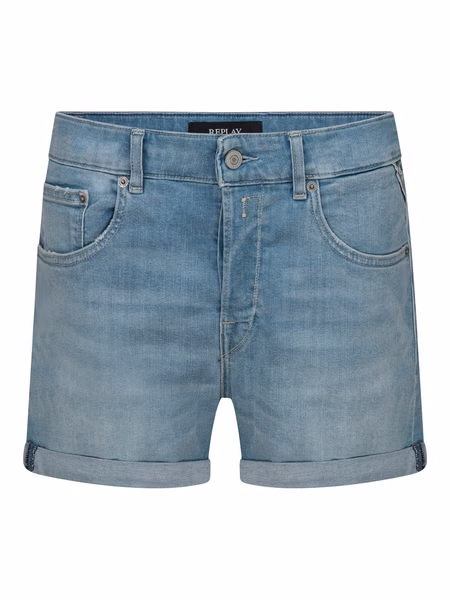 Replay Damen Short ANYTA - Regular Fit - Blau - Light Blue Denim Replay Damen Short ANYTA - Regular Fit - Blau - Light Blue Denim