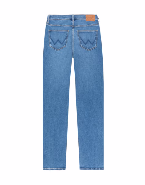 Wrangler Damen Jeans STRAIGHT - Regular Fit - Blau - Aurelia Wrangler Damen Jeans STRAIGHT - Regular Fit - Blau - Aurelia