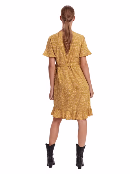 Vero Moda Damen Kleid VMHENNA WRAP Regular Fit Vero Moda Damen Kleid VMHENNA WRAP Regular Fit
