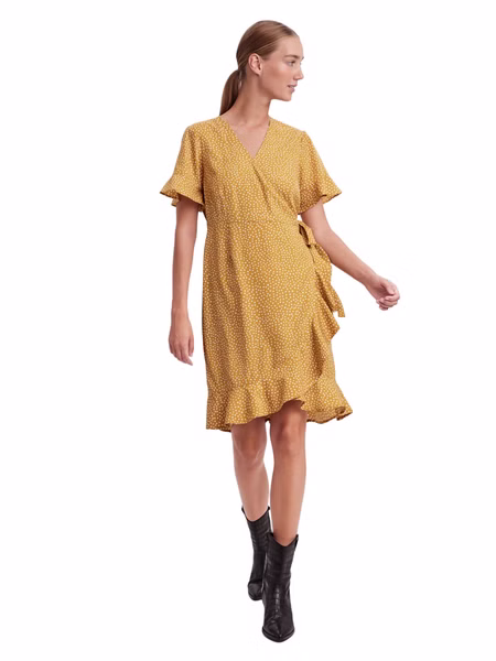 Vero Moda Damen Kleid VMHENNA WRAP Regular Fit Vero Moda Damen Kleid VMHENNA WRAP Regular Fit