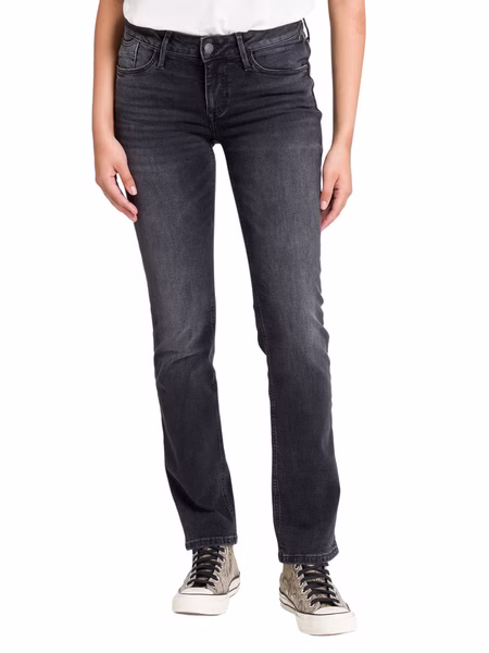 Cross Jeans Damen Jeans ROSE - Regular Fit  - Grau - Grey Denim Cross Jeans Damen Jeans ROSE - Regular Fit  - Grau - Grey Denim