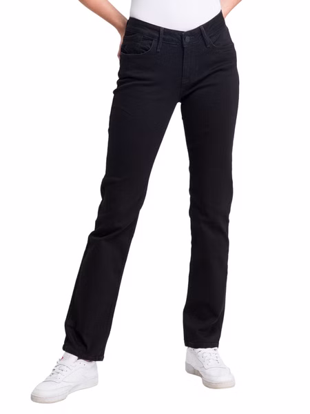 Cross Jeans Damen Jeans ROSE - Regular Fit  - Schwarz - Black Black Cross Jeans Damen Jeans ROSE - Regular Fit  - Schwarz - Black Black