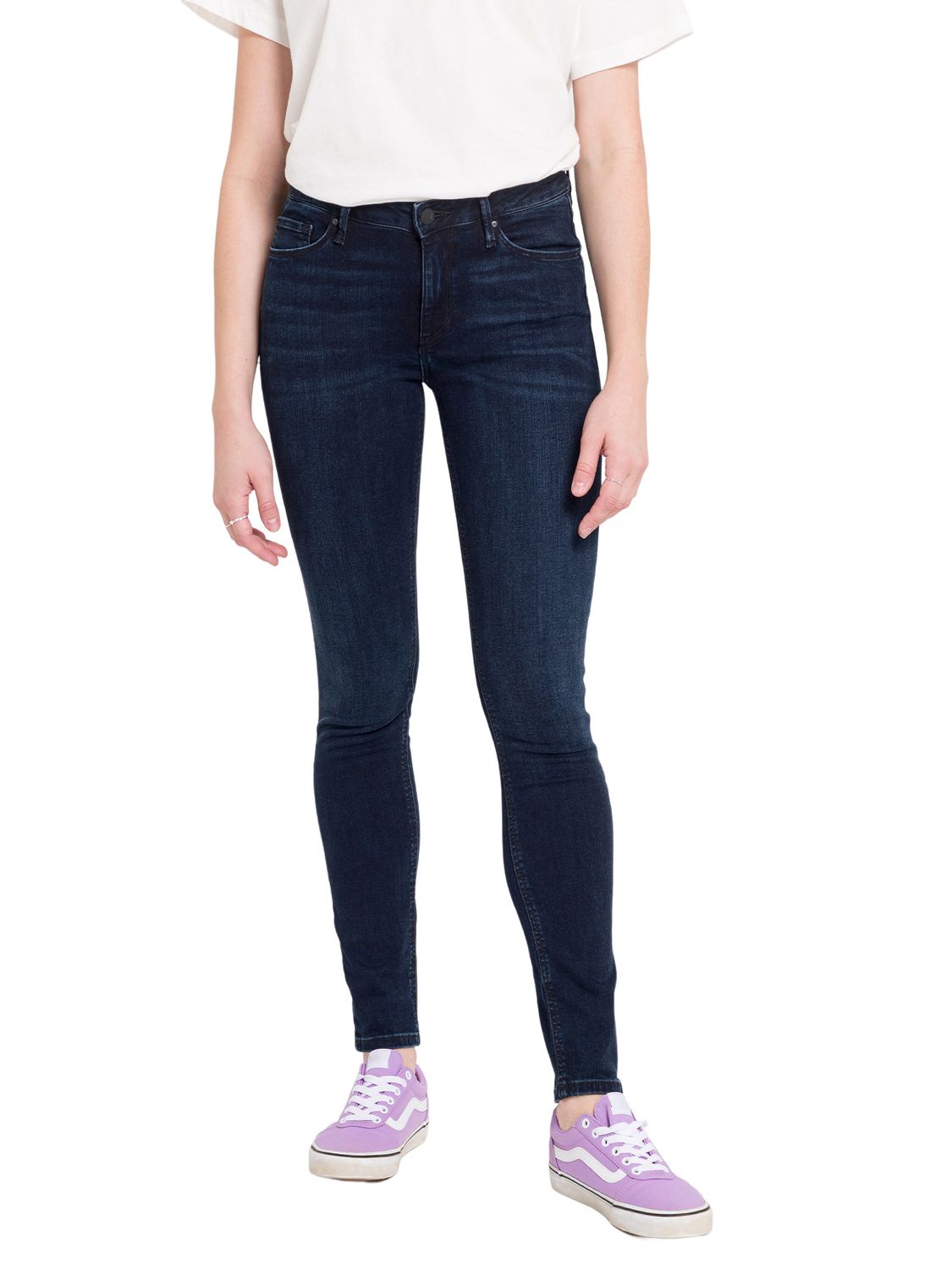 Cross Jeans Damen Jeans ALAN - Skinny Fit - Blau - Blue Black