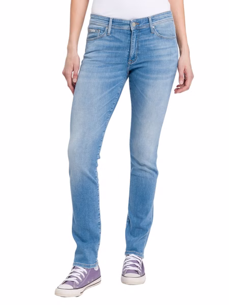 Cross Jeans Damen Jeans ANYA - Slim Fit  - Blau - Medium Blue Cross Jeans Damen Jeans ANYA - Slim Fit  - Blau - Medium Blue