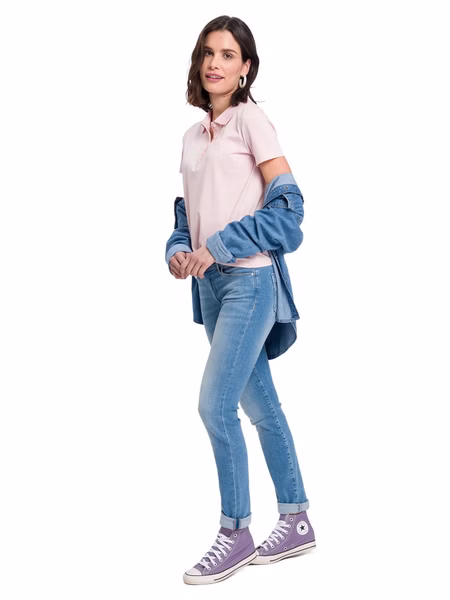 Cross Jeans Damen Jeans ANYA - Slim Fit  - Blau - Medium Blue Cross Jeans Damen Jeans ANYA - Slim Fit  - Blau - Medium Blue