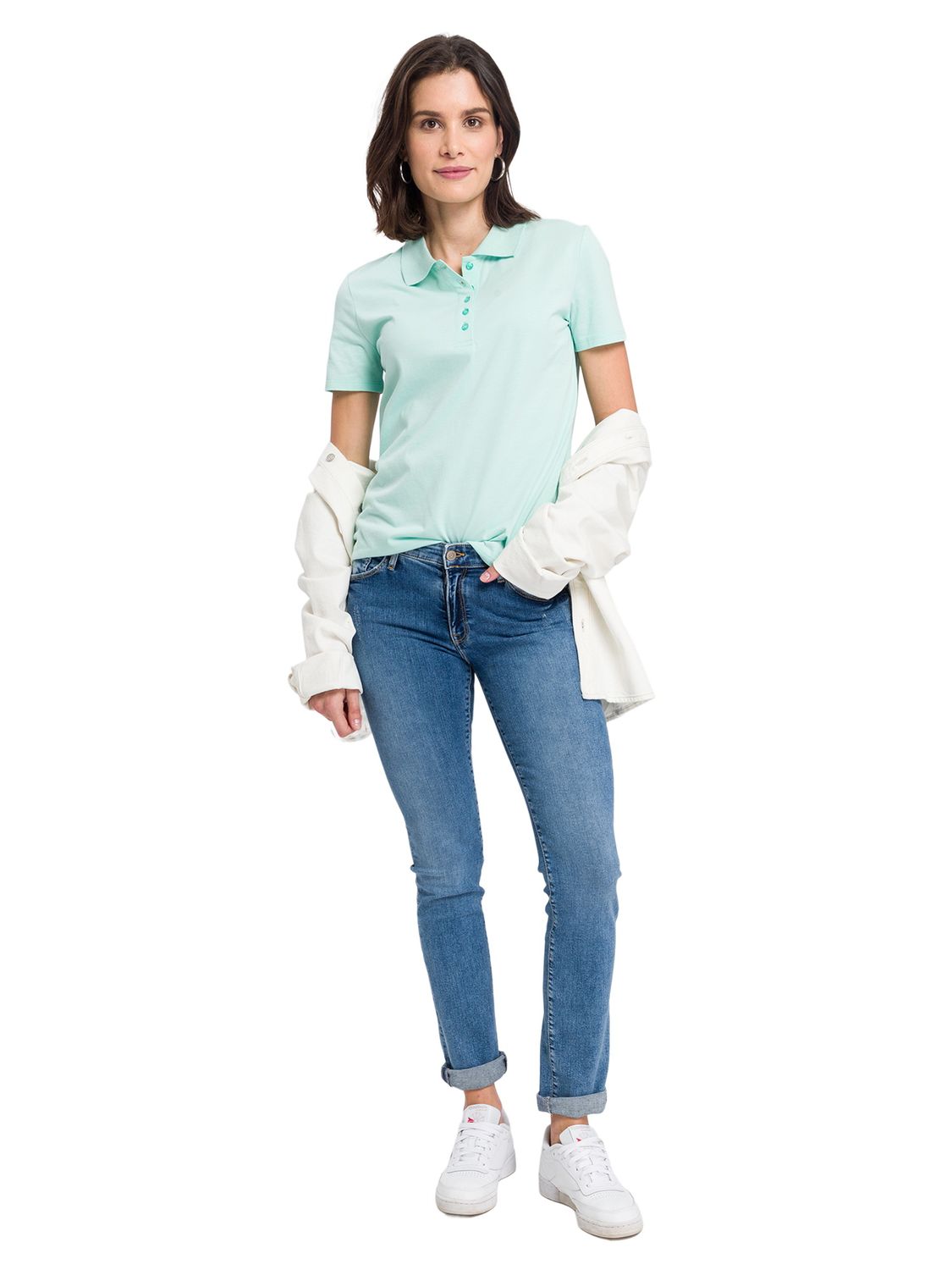 Cross Jeans Damen Jeans ANYA - Slim Fit - Blau - Blue Denim günstig online kaufen