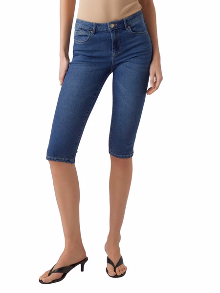 Vero Moda Damen Bermuda VMJUNE - Slim Fit - Blau, Schwarz Vero Moda Damen Bermuda VMJUNE - Slim Fit - Blau, Schwarz