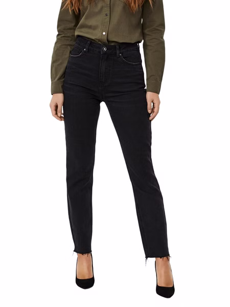 Vero Moda Damen Jeans VMBRENDA GU131 - Straight Fit - Schwarz - Black Denim Vero Moda Damen Jeans VMBRENDA GU131 - Straight Fit - Schwarz - Black Denim