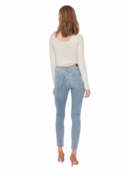 Vero Moda Damen Jeans VMSOPHIA AM314 - Skinny Fit - Blau - Light Blue Denim Vero Moda Damen Jeans VMSOPHIA AM314 - Skinny Fit - Blau - Light Blue Denim