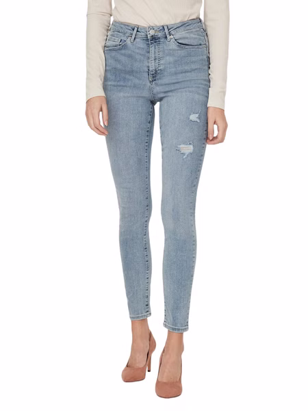 Vero Moda Damen Jeans VMSOPHIA AM314 - Skinny Fit - Blau - Light Blue Denim Vero Moda Damen Jeans VMSOPHIA AM314 - Skinny Fit - Blau - Light Blue Denim