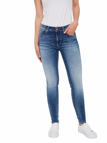 Vero Moda Damen Jeans VMLUX RI310 Slim Fit - Blau - Medium Blue Denim Vero Moda Damen Jeans VMLUX RI310 Slim Fit - Blau - Medium Blue Denim