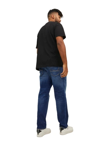 Jack & Jones Herren Jeans JJIGLENN JJFOX GE 348 Plussize - Slim Fit - Blau - Blue Denim