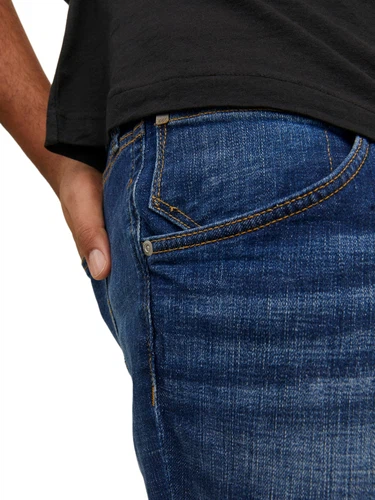 Jack & Jones Herren Jeans JJIGLENN JJFOX GE 348 Plussize - Slim Fit - Blau - Blue Denim