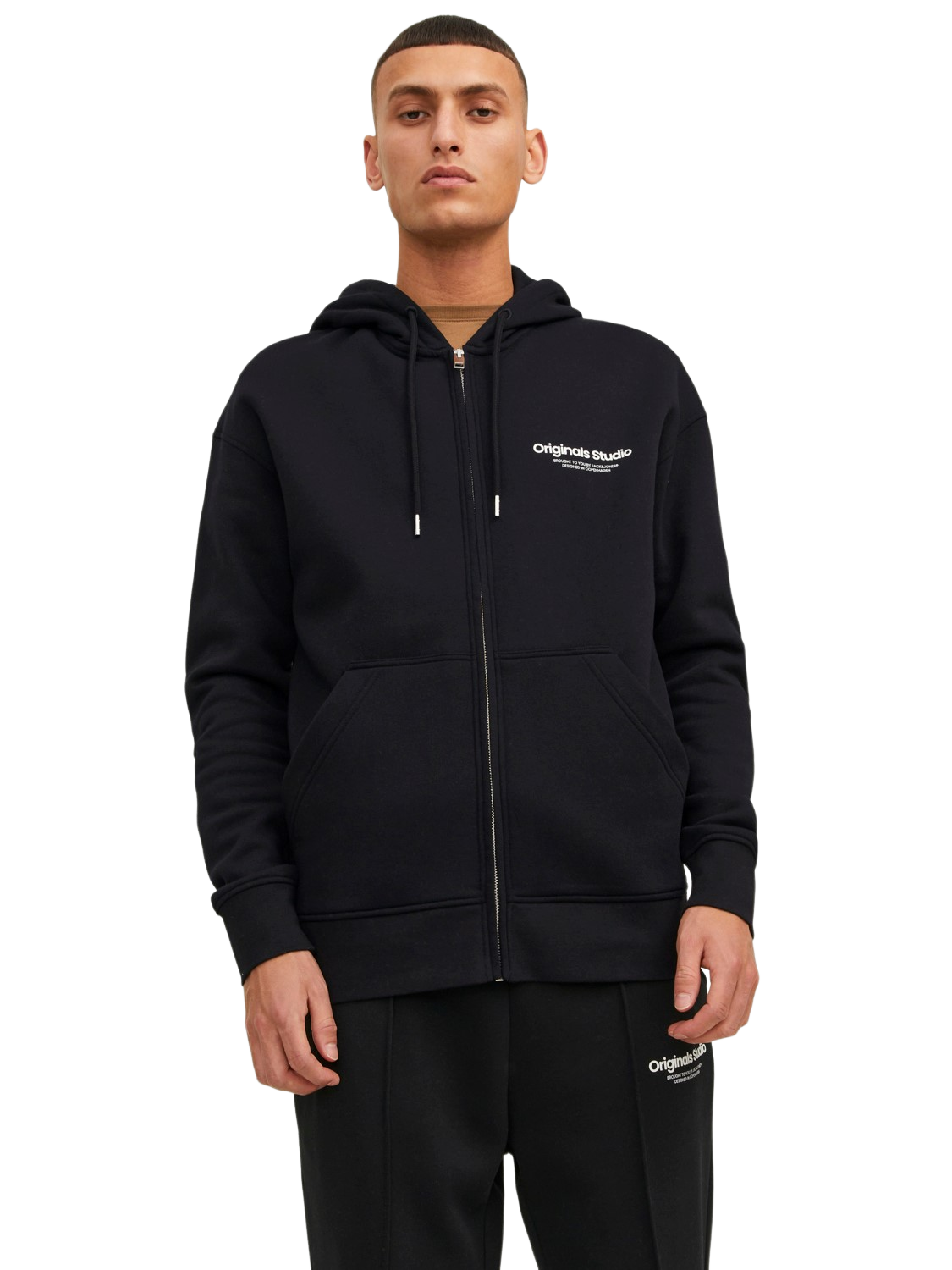 Jack & Jones Herren Hoodie Kapuzenpullover JORVESTERBRO ZIP - Relaxed Fit