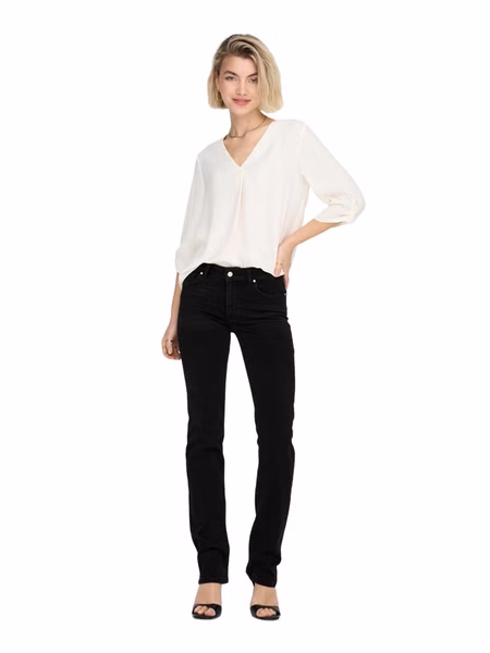 Only Damen Jeans ONLALICIA DOT297 - Straight Fit - Schwarz - Washed Black Only Damen Jeans ONLALICIA DOT297 - Straight Fit - Schwarz - Washed Black