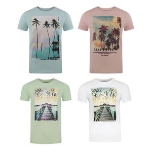 Herren Rundhals T-Shirt RIVLukas Regular Fit 4er Pack
