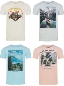 Herren Rundhals T-Shirt RIVLukas Regular Fit 4er Pack