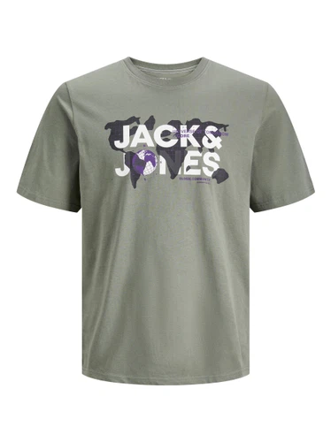 Jack & Jones Herren Rundhals T-Shirt JCODUST - Regular Fit
