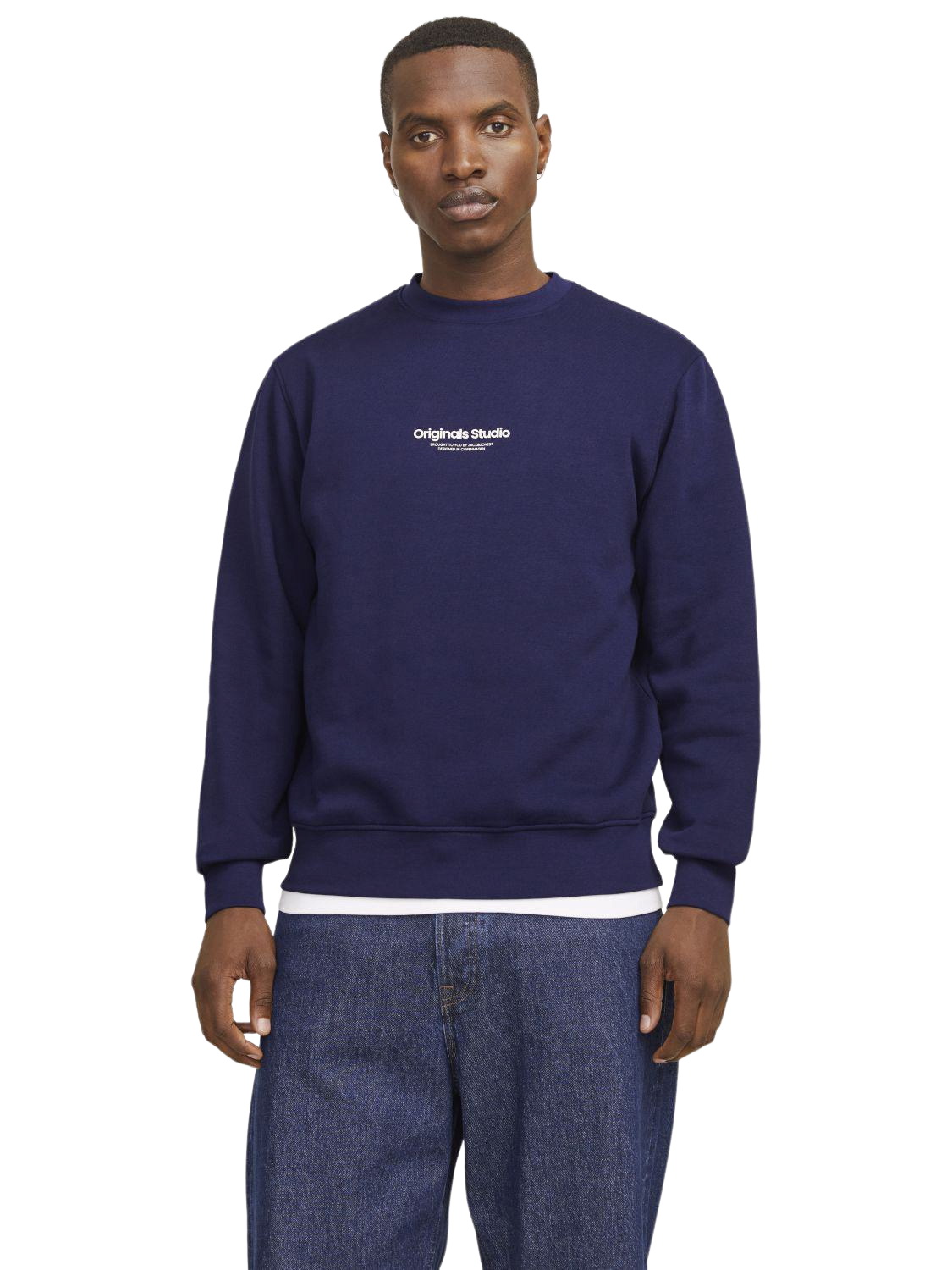 Jack & Jones Herren Rundhals Pullover JORVESTERBRO - Relaxed Fit günstig online kaufen