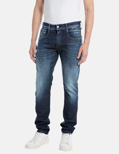 Replay Herren Jeans ANBASS - Slim Fit - Blau - Dark Blue Indigo