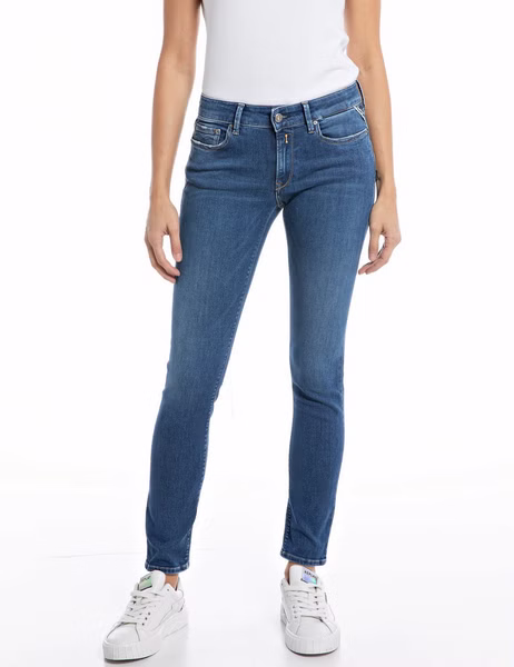 Replay Damen Jeans NEW LUZ  - Skinny Fit - Blau- Medium Blue Replay Damen Jeans NEW LUZ  - Skinny Fit - Blau- Medium Blue