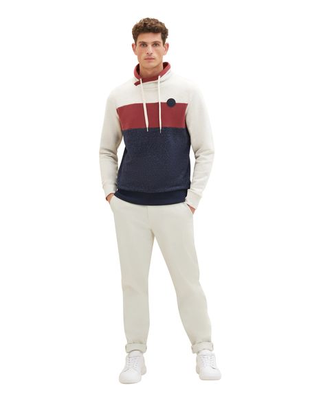 Tom Tailor Sweatshirt Homme Sweat à Capuche Tom Tailor - Logo Imprimé - 98% Coton - Coupe Regular - Taille S à 3XL Olive Et Tom Maillot
