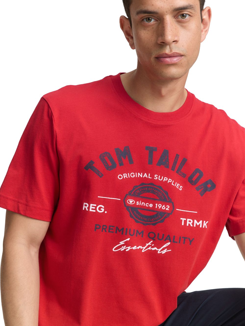 Tom Tailor Herren T-Shirt LOGO - Regular Fit günstig online kaufen