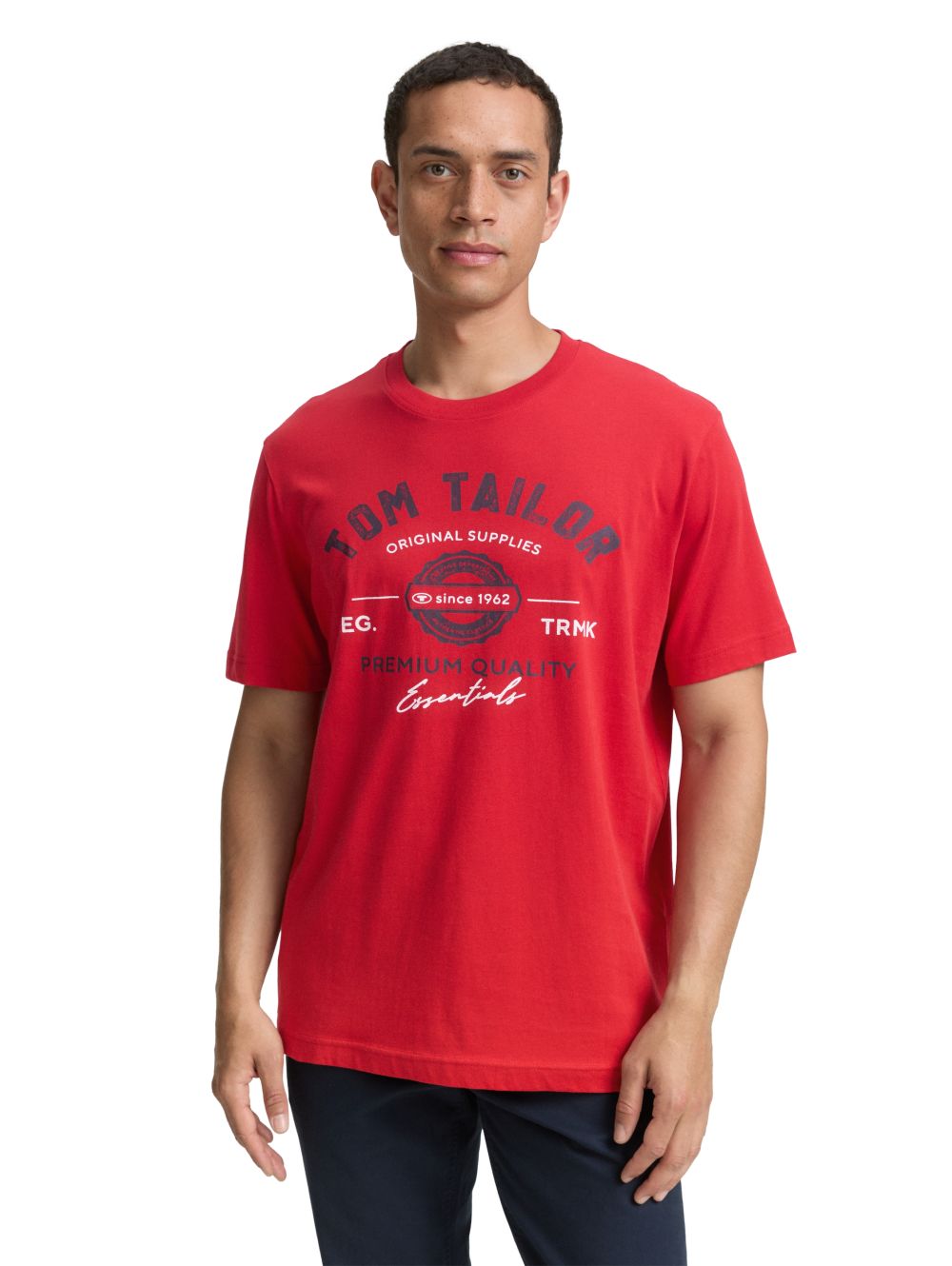 Tom Tailor Herren T-Shirt LOGO - Regular Fit günstig online kaufen