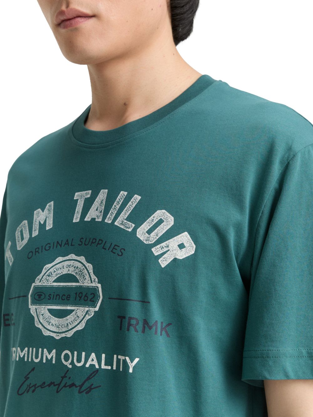 Tom Tailor Herren T-Shirt LOGO - Regular Fit günstig online kaufen