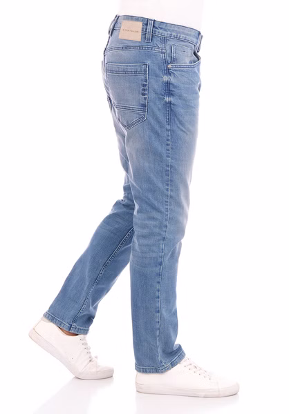Tom Tailor Jeans Herren Stretch lang Straight Fit Marvin