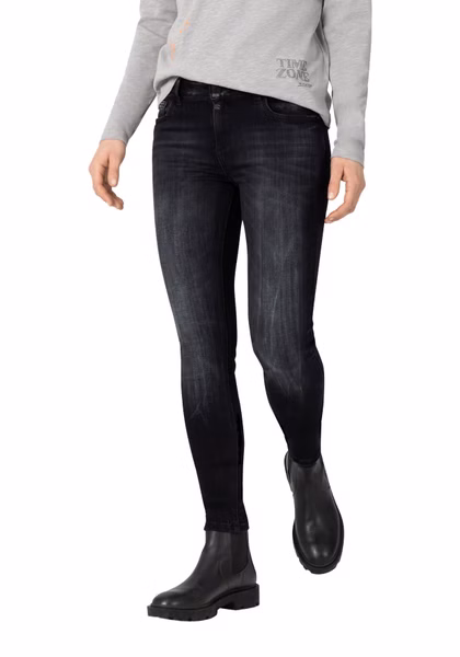 TIMEZONE Damen Jeans TIGHT ALEENATZTZ  - Tight Fit - Grau - Gotham Blue Wash TIMEZONE Damen Jeans TIGHT ALEENATZTZ  - Tight Fit - Grau - Gotham Blue Wash
