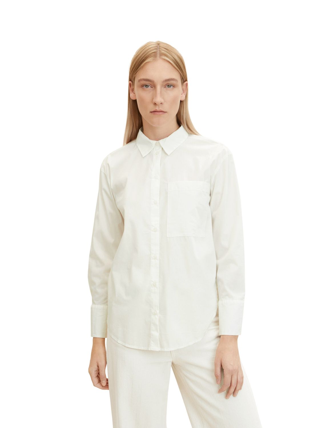 Tom Tailor Damen Bluse POPLIN - Relaxed Fit