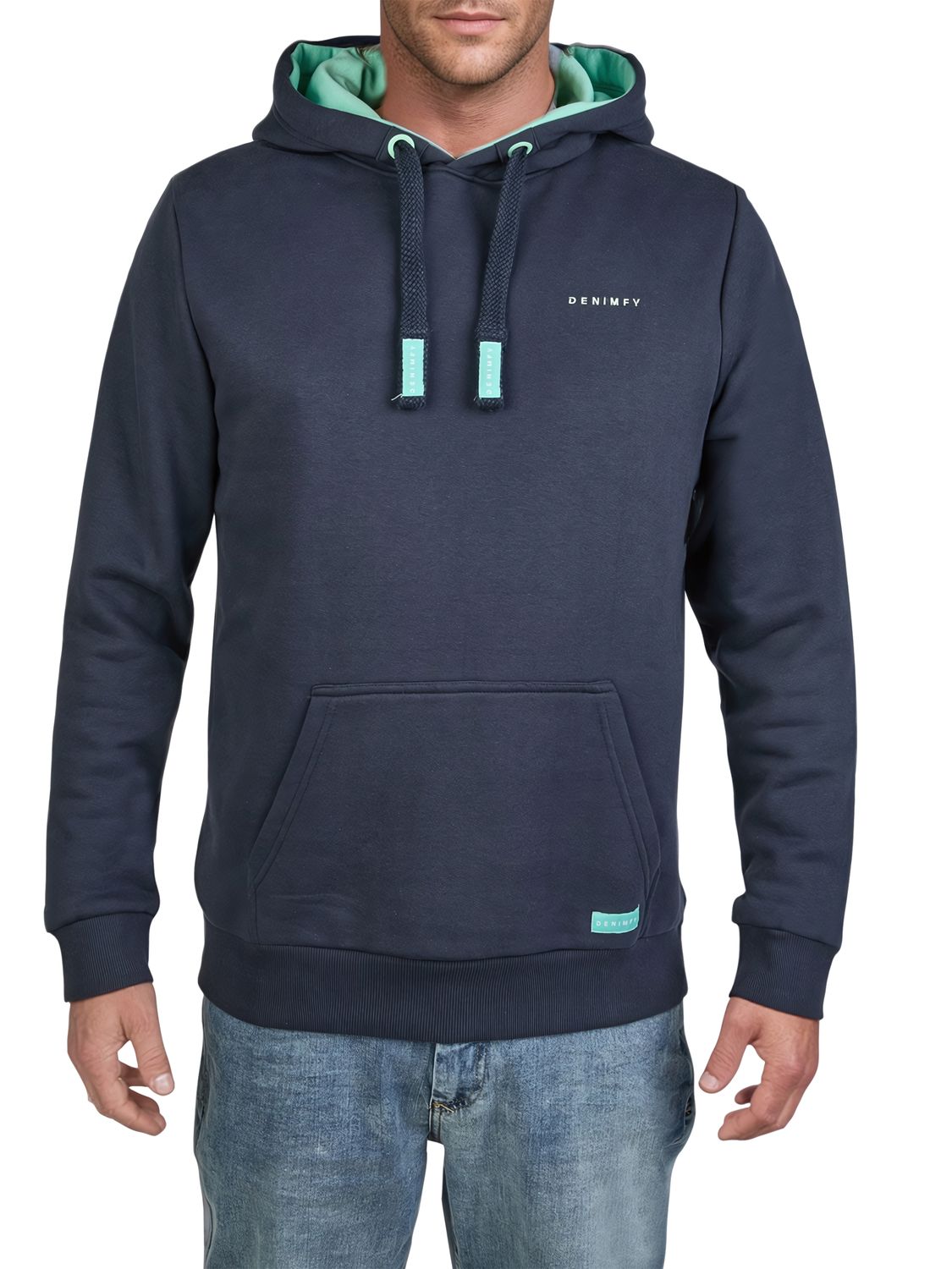 DENIMFY Hoodie Herren DFBenno Regular Fit Kapuzenpullover