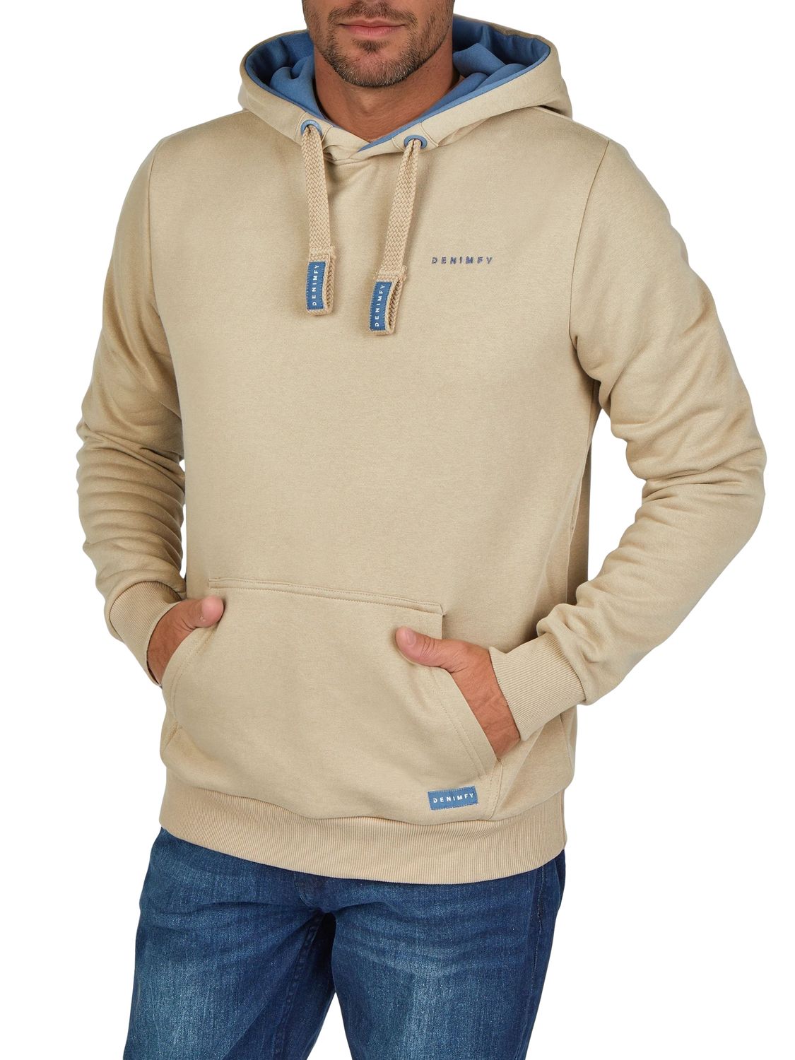 DENIMFY Hoodie Herren DFBenno Regular Fit Kapuzenpullover