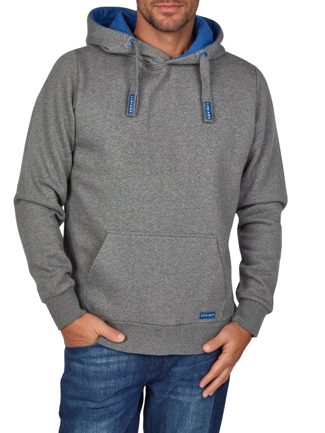 DENIMFY Hoodie Herren DFBenno Regular Fit Kapuzenpullover