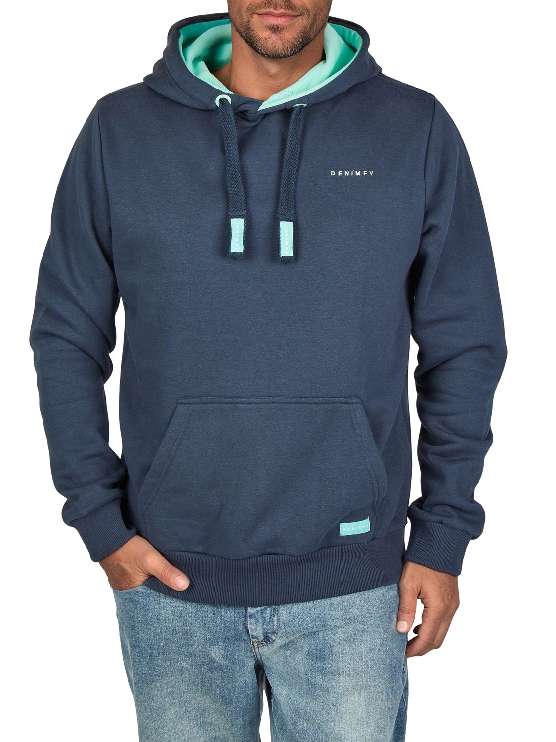Thumbnail - DENIMFY Hoodie Herren DFBenno Regular Fit Kapuzenpullover