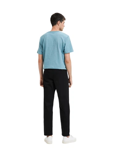 Selected Homme Herren Chino Hose  SLH172-SLIMTAPE-NEW MILES FLEX - Slim Tapered Fit Schwarz