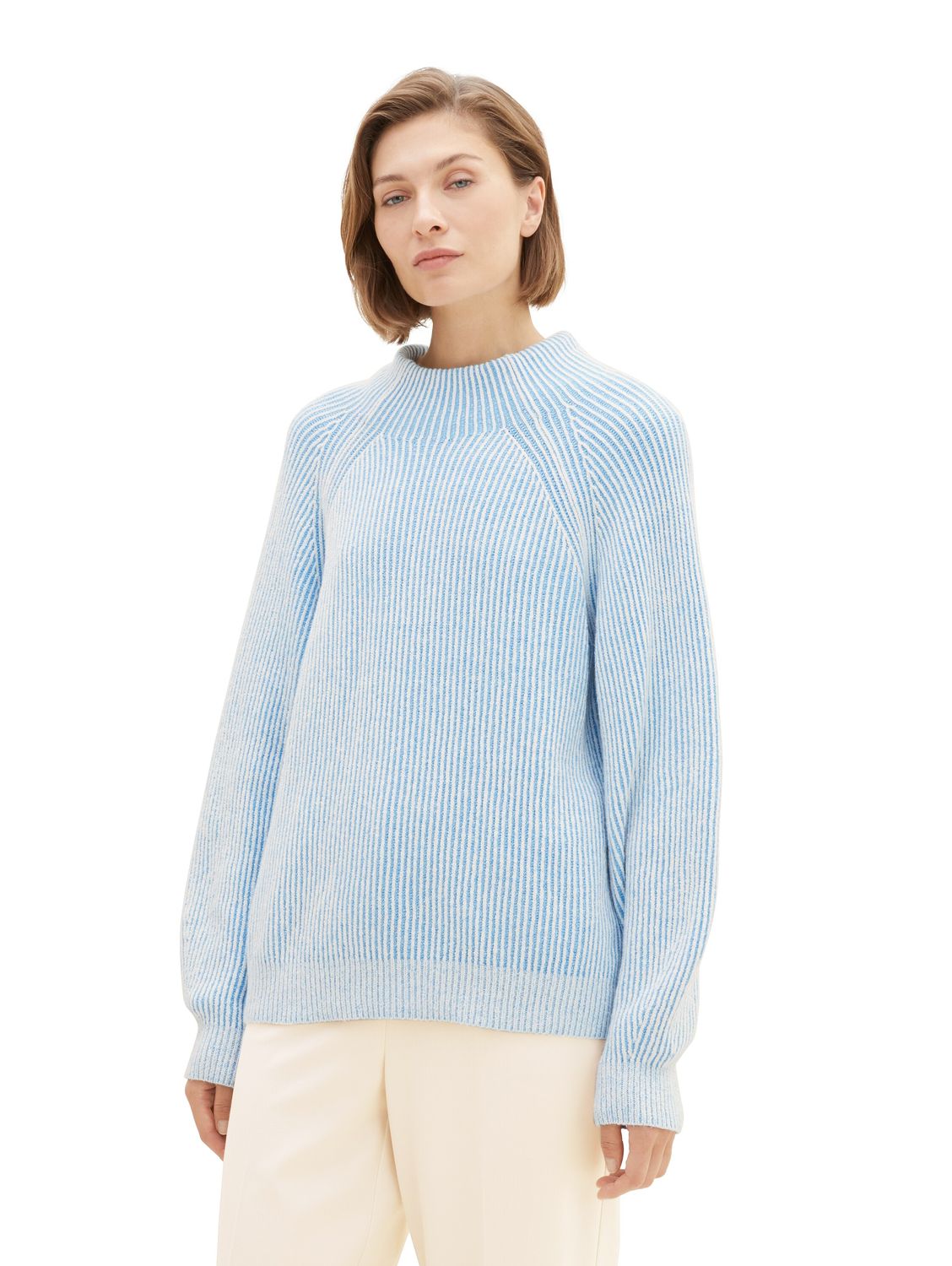 Tom Tailor Damen Pullover KNIT STRIPED - Relaxed Fit